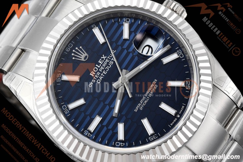 Rolex - Datejust 126334 41mm Oys Flt 904L SS/SS F-Blu/Stk VSF VS3235