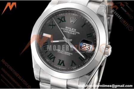 Rolex - Datejust 126334 41mm Wimbledon Oys Flt 904L SS/SS Grey/Rmn VSF VS3235