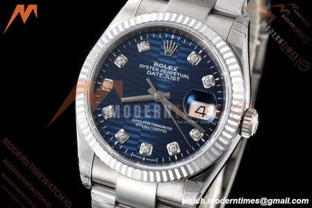Rolex - Datejust 126234 36mm Oys Flt 904L SS/SS Blu/Dia VSF VS3235 | 롤렉스 - 데이트저스트 126234 36mm 오이스 플렛 904L SS/SS 블루/다이아 VSF VS3235
