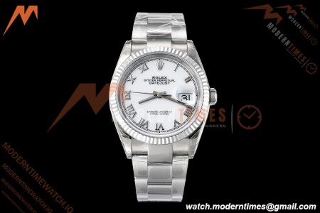 Rolex - Datejust 126234 36mm Oys Flt 904L SS/SS Wht/Rmn VSF VS3235 | 롤렉스 - 데이트저스트 126234 36mm 오이즈 플라이백 904L 스테인리스 스틸/실버 화이트/러너 VSF VS3235