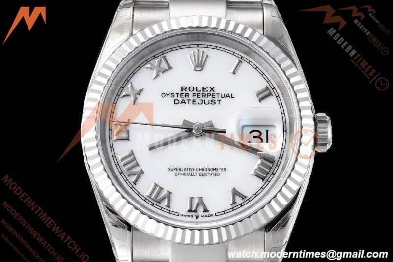 Rolex - Datejust 126234 36mm Oys Flt 904L SS/SS Wht/Rmn VSF VS3235