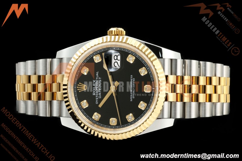 Rolex - Datejust 126233 36mm Jub Flt 904L YG/SS Blk/Dia ARF SH3235