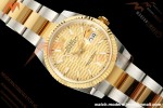 Rolex - Datejust 126233 36mm Oys Flt 904L YG/SS G-Wave/Stk ARF SH3235 | 롤렉스 - 데이트저스트 126233 36mm 오이즈 플라이백 904L YG/SS G-웨이브/Stk ARF SH3235
