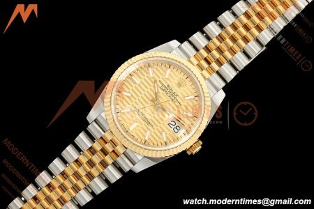 Rolex - Datejust 126233 36mm Jub Flt 904L YG/SS G-Wave/Stk ARF SH3235 | 롤렉스 - 데이트저스트 126233 36mm 주브 플랫 904L YG/SS G-웨이브/Stk ARF SH3235
