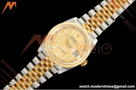 Rolex - Datejust 126233 36mm Jub Flt 904L YG/SS G-Wave/Stk ARF SH3235 | 롤렉스 - 데이트저스트 126233 36mm 주브 플랫 904L YG/SS G-웨이브/Stk ARF SH3235