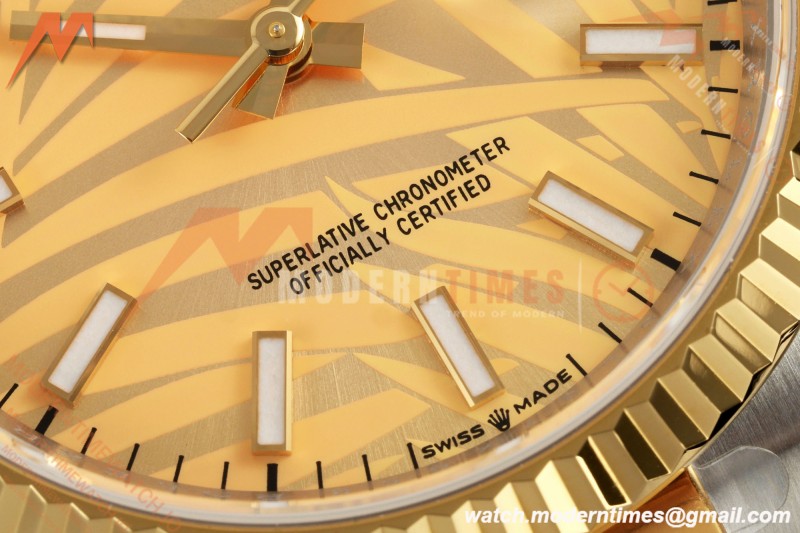 Rolex - Datejust 126233 36mm Oys Flt 904L YG/SS G-Palm/Stk ARF SH3235 | 롤렉스 - 데이트저스트 126233 36mm 오이즈 플라이백 904L YG/SS G-팜/스틸 ARF SH3235
