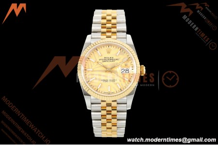 Rolex - Datejust 126233 36mm Jub Flt 904L YG/SS G-Palm/Stk ARF SH3235 | 롤렉스 - 데이트저스트 126233 36mm 주브 플랫 904L YG/SS G-팜/스틸 ARF SH3235