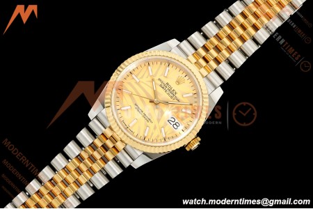 Rolex - Datejust 126233 36mm Jub Flt 904L YG/SS G-Palm/Stk ARF SH3235 | 롤렉스 - 데이트저스트 126233 36mm 주브 플랫 904L YG/SS G-팜/스틸 ARF SH3235