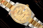 Rolex - Datejust 126233 36mm Oys Flt 904L YG/SS G-Palm/Dia ARF SH3235