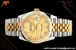 Rolex - Datejust 126233 36mm Jub Flt 904L YG/SS G-Palm/Dia ARF SH3235