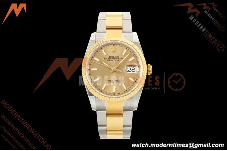 Rolex - Datejust 126233 36mm Oys Flt 904L YG/SS Gold/Stk ARF SH3235 | 롤렉스 - 데이트저스트 126233 36mm 오이즈 플라이백 904L YG/SS 골드/스틸 ARF SH3235
