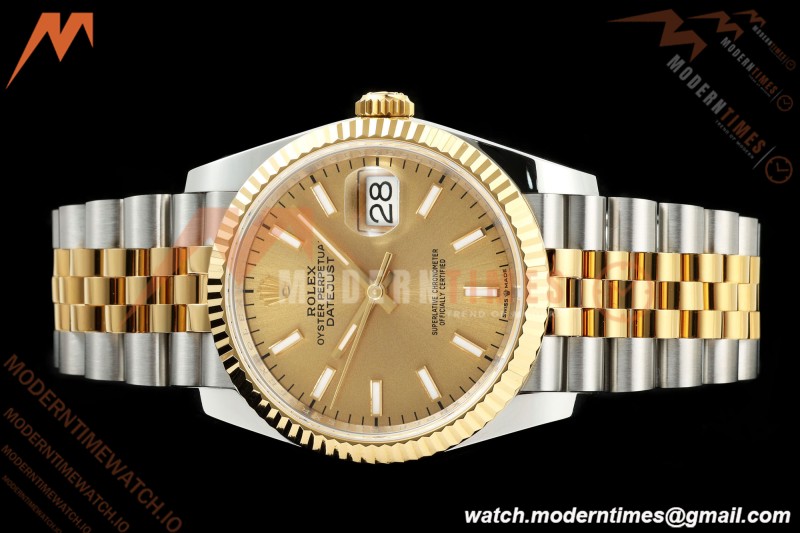 Rolex - Datejust 126233 36mm Jub Flt 904L YG/SS Gold/Stk ARF SH3235