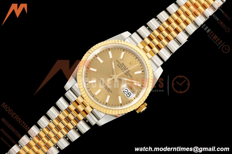 Rolex - Datejust 126233 36mm Jub Flt 904L YG/SS Gold/Stk ARF SH3235