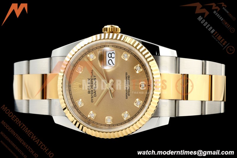 Rolex - Datejust 126233 36mm Oys Flt 904L YG/SS Gold/Dia ARF SH3235 | 롤렉스 - 데이트저스트 126233 36mm 오이즈 플렛 904L YG/SS 골드/다이아몬드 ARF SH3235