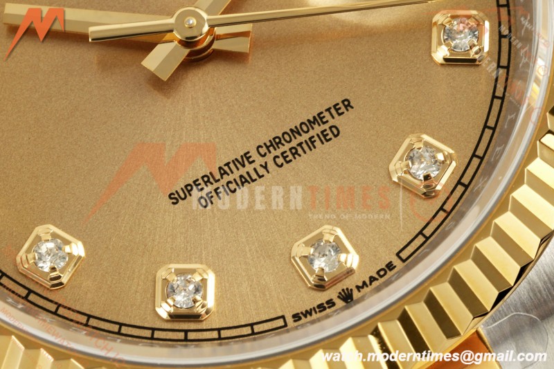 Rolex - Datejust 126233 36mm Oys Flt 904L YG/SS Gold/Dia ARF SH3235 | 롤렉스 - 데이트저스트 126233 36mm 오이즈 플렛 904L YG/SS 골드/다이아몬드 ARF SH3235