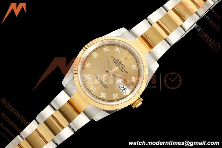 Rolex - Datejust 126233 36mm Oys Flt 904L YG/SS Gold/Dia ARF SH3235