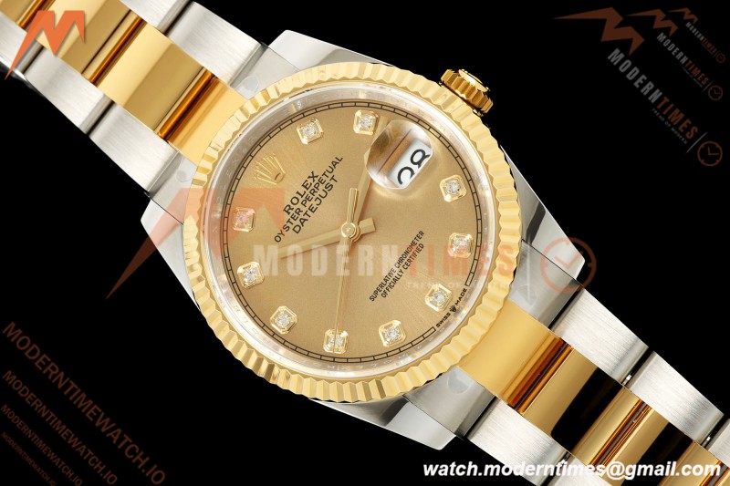 Rolex - Datejust 126233 36mm Oys Flt 904L YG/SS Gold/Dia ARF SH3235 | 롤렉스 - 데이트저스트 126233 36mm 오이즈 플렛 904L YG/SS 골드/다이아몬드 ARF SH3235