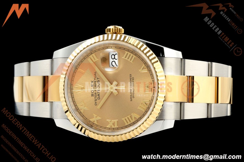 Rolex - Datejust 126233 36mm Oys Flt 904L YG/SS Gold/Rmn ARF SH3235