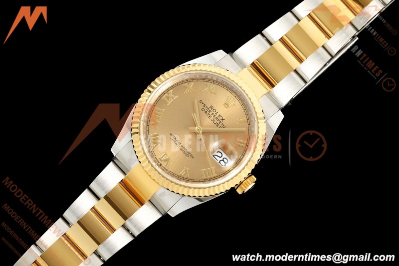 Rolex - Datejust 126233 36mm Oys Flt 904L YG/SS Gold/Rmn ARF SH3235
