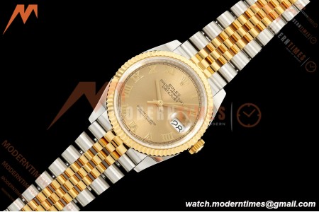 Rolex - Datejust 126233 36mm Jub Flt 904L YG/SS Gold/Rmn ARF SH3235 | 롤렉스 - 데이트저스트 126233 36mm 주브 플랫 904L YG/SS 골드/Rmn ARF SH3235
