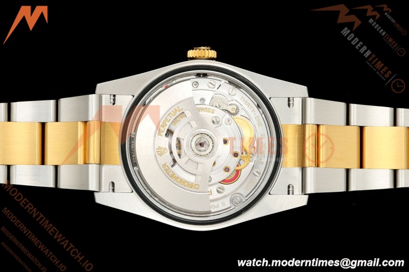 Rolex - Datejust 126233 36mm Oys Flt 904L YG/SS Gold/Rmn ARF SH3235 | 롤렉스 - 데이트저스트 126233 36mm 오이즈 플렛 904L YG/SS 실버 주브/다이아 ARF SH3235