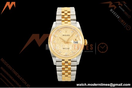 Rolex - Datejust 126233 36mm Jub Flt 904L YG/SS Silver Jub/Dia ARF SH3235 | 롤렉스 - 데이트저스트 126233 36mm 주브 플랫 904L YG/SS 실버 주브/다이아 ARF SH3235