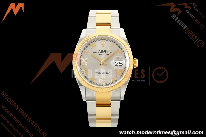 Rolex - Datejust 126233 36mm Oys Flt 904L YG/SS Silv/Rmn ARF SH3235