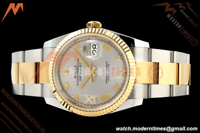 Rolex - Datejust 126233 36mm Oys Flt 904L YG/SS Silv/Rmn ARF SH3235