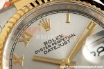 Rolex - Datejust 126233 36mm Oys Flt 904L YG/SS Silv/Rmn ARF SH3235
