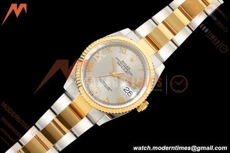 Rolex - Datejust 126233 36mm Oys Flt 904L YG/SS Silv/Rmn ARF SH3235 | 롤렉스 - 데이트저스트 126233 36mm Oys Flt 904L YG/SS Silv/Rmn ARF SH3235