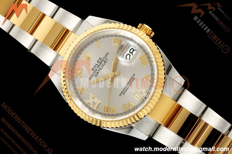 Rolex - Datejust 126233 36mm Oys Flt 904L YG/SS Silv/Rmn ARF SH3235