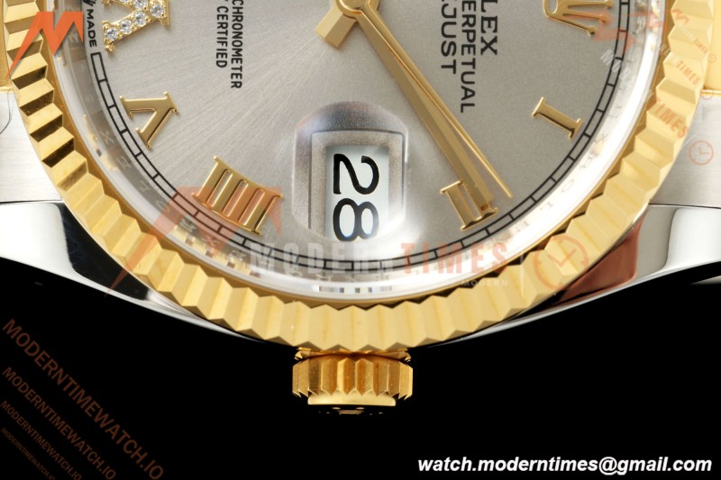 Rolex - Datejust 126233 36mm Oys Flt 904L YG/SS Silv/Rmn ARF SH3235