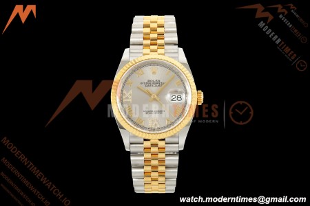 Rolex - Datejust 126233 36mm Jub Flt 904L YG/SS Silv/Rmn ARF SH3235 | 롤렉스 - 데이트저스트 126233 36mm Jub Flt 904L YG/SS Silv/Rmn ARF SH3235