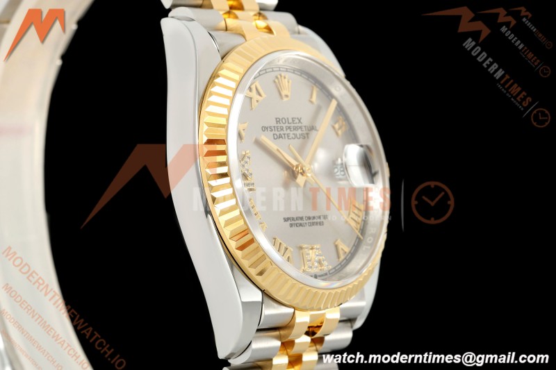 Rolex - Datejust 126233 36mm Jub Flt 904L YG/SS Silv/Rmn ARF SH3235