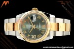 Rolex - Datejust 126233 36mm Oys Flt 904L YG/SS Green/Rmn ARF SH3235 | 롤렉스 - 데이트저스트 126233 36mm 오이즈 플라이백 904L YG/SS 그린/Rmn ARF SH3235