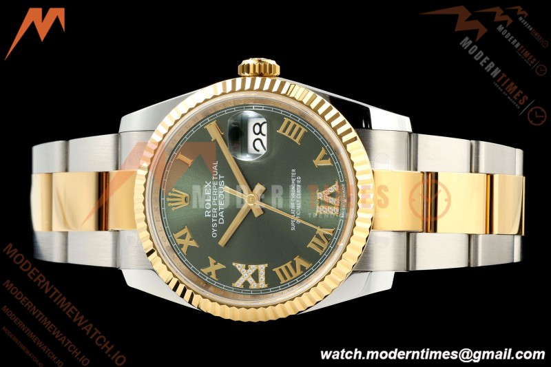 Rolex - Datejust 126233 36mm Oys Flt 904L YG/SS Green/Rmn ARF SH3235 | 롤렉스 - 데이트저스트 126233 36mm 오이즈 플라이백 904L YG/SS 그린/Rmn ARF SH3235