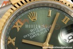 Rolex - Datejust 126233 36mm Jub Flt 904L YG/SS Green/Rmn ARF SH3235