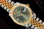 Rolex - Datejust 126233 36mm Jub Flt 904L YG/SS Green/Rmn ARF SH3235