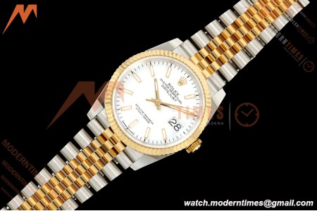 Rolex - Datejust 126233 36mm Jub Flt 904L YG/SS Wht/Stk ARF SH3235 | 롤렉스 - 데이트저스트 126233 36mm 주브 플랫 904L 옐로우 골드/스틸 화이트/스틸 ARF SH3235