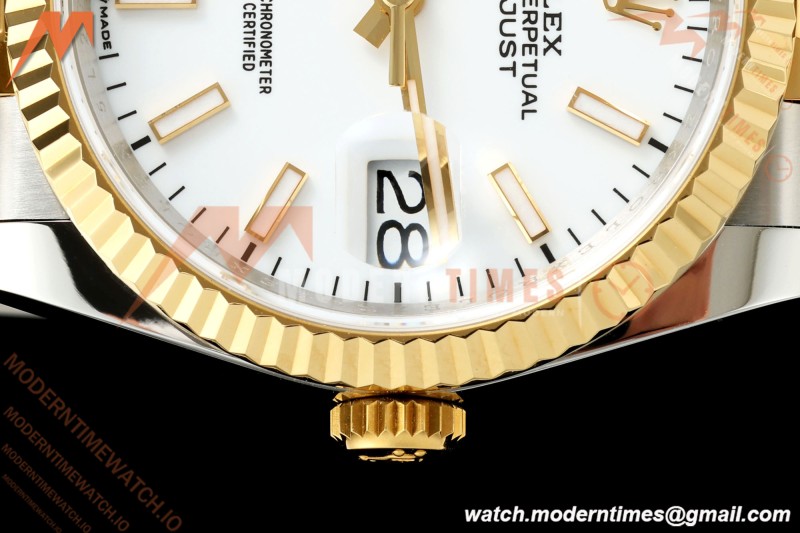 Rolex - Datejust 126233 36mm Jub Flt 904L YG/SS Wht/Stk ARF SH3235 | 롤렉스 - 데이트저스트 126233 36mm 주브 플랫 904L 옐로우 골드/스틸 화이트/스틸 ARF SH3235
