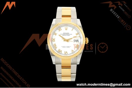 Rolex - Datejust 126233 36mm Oys Flt 904L YG/SS Wht/Rmn ARF SH3235 | 롤렉스 - 데이트저스트 126233 36mm 주브 플랫 904L 옐로우 골드/스틸 화이트/스틸 ARF SH3235