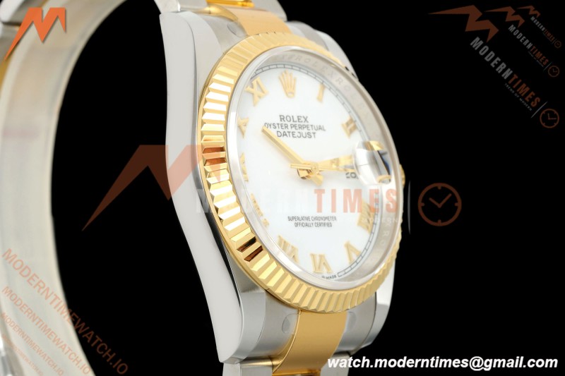 Rolex - Datejust 126233 36mm Oys Flt 904L YG/SS Wht/Rmn ARF SH3235 | 롤렉스 - 데이트저스트 126233 36mm 주브 플랫 904L 옐로우 골드/스틸 화이트/스틸 ARF SH3235