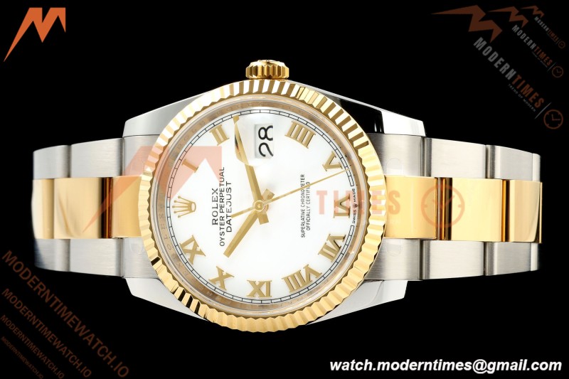 Rolex - Datejust 126233 36mm Oys Flt 904L YG/SS Wht/Rmn ARF SH3235 | 롤렉스 - 데이트저스트 126233 36mm 주브 플랫 904L 옐로우 골드/스틸 화이트/스틸 ARF SH3235