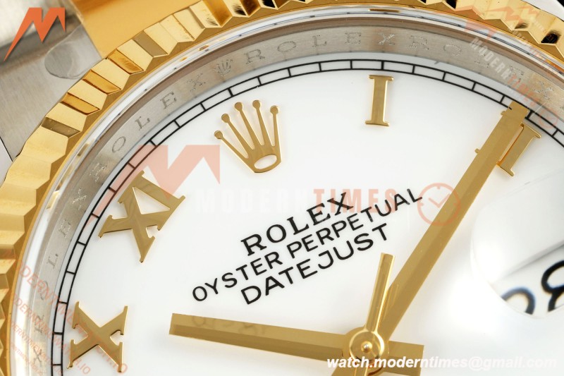 Rolex - Datejust 126233 36mm Oys Flt 904L YG/SS Wht/Rmn ARF SH3235 | 롤렉스 - 데이트저스트 126233 36mm 주브 플랫 904L 옐로우 골드/스틸 화이트/스틸 ARF SH3235