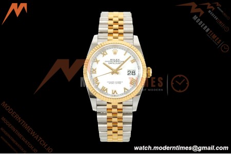 Rolex - Datejust 126233 36mm Jub Flt 904L YG/SS Wht/Rmn ARF SH3235 | 롤렉스 - 데이트저스트 126233 36mm 주브 플랫 904L 옐로우 골드/스틸 화이트/링 무브먼트 ARF SH3235