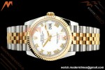 Rolex - Datejust 126233 36mm Jub Flt 904L YG/SS Wht/Rmn ARF SH3235 | 롤렉스 - 데이트저스트 126233 36mm 주브 플랫 904L 옐로우 골드/스틸 화이트/링 무브먼트 ARF SH3235