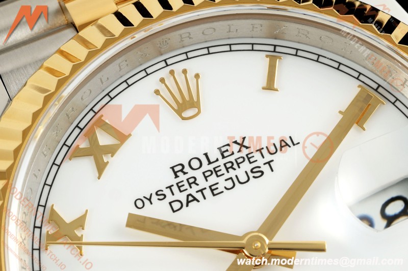 Rolex - Datejust 126233 36mm Jub Flt 904L YG/SS Wht/Rmn ARF SH3235 | 롤렉스 - 데이트저스트 126233 36mm 주브 플랫 904L 옐로우 골드/스틸 화이트/링 무브먼트 ARF SH3235