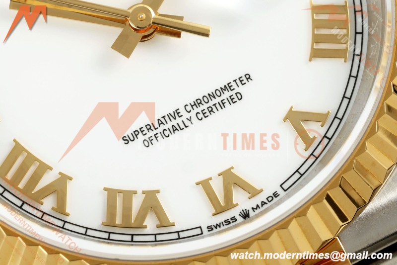 Rolex - Datejust 126233 36mm Jub Flt 904L YG/SS Wht/Rmn ARF SH3235 | 롤렉스 - 데이트저스트 126233 36mm 주브 플랫 904L 옐로우 골드/스틸 화이트/링 무브먼트 ARF SH3235