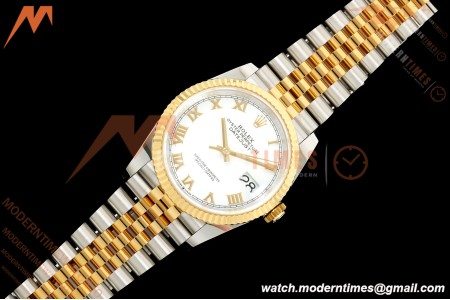 Rolex - Datejust 126233 36mm Jub Flt 904L YG/SS Wht/Rmn ARF SH3235 | 롤렉스 - 데이트저스트 126233 36mm 주브 플랫 904L 옐로우 골드/스틸 화이트/링 무브먼트 ARF SH3235