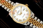 Rolex - Datejust 126233 36mm Jub Flt 904L YG/SS Wht/Rmn ARF SH3235 | 롤렉스 - 데이트저스트 126233 36mm 주브 플랫 904L 옐로우 골드/스틸 화이트/링 무브먼트 ARF SH3235